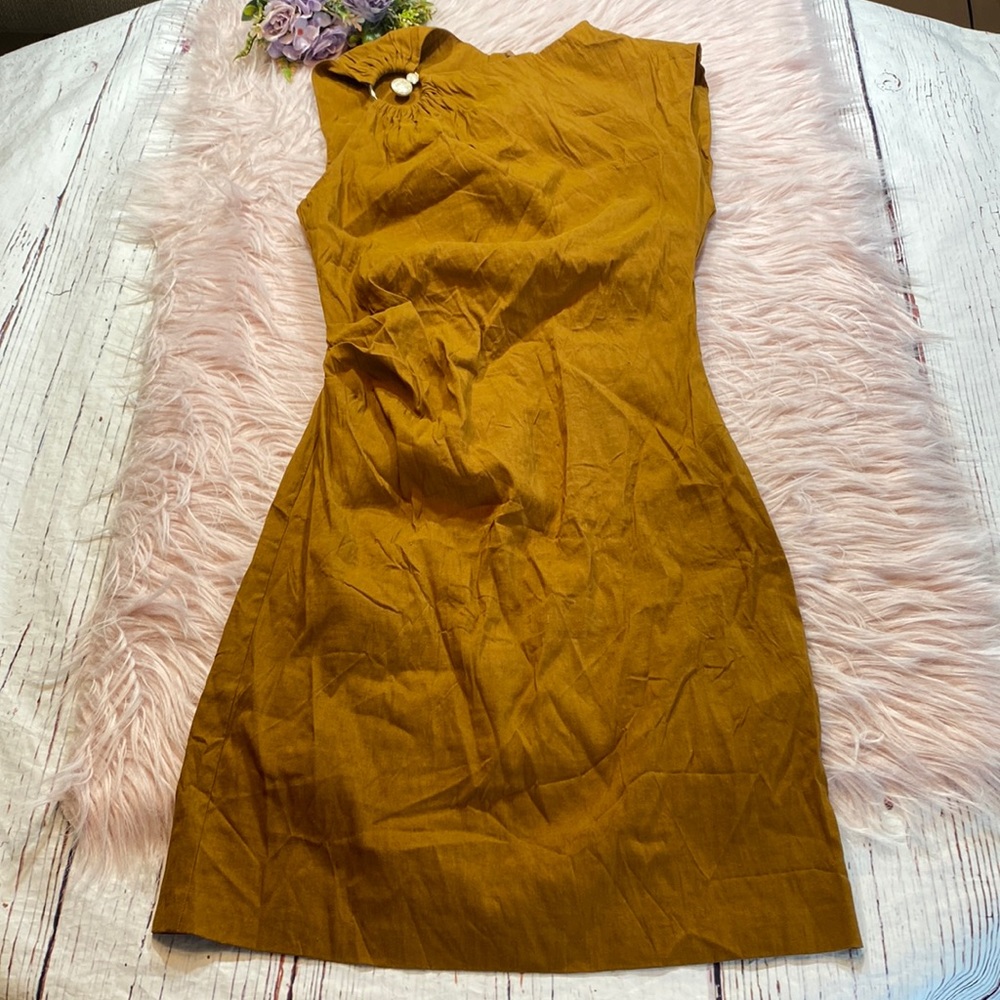 Zara Mustard Yellow Dress